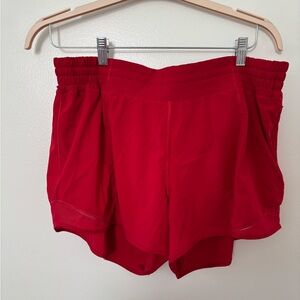 Lululemon Red Hotty Hot short Size 14
 4 inch lined Great Condition!
